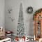 10ft. Pre-Lit Flocked Pencil Artificial Christmas Tree, Clear Lights